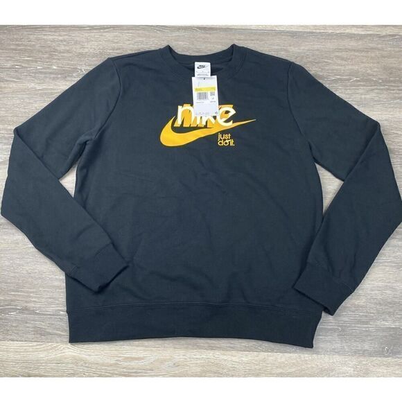 Nike Sportswear Club Fleece French Terry Crew Neck Sweatshirt Women S FN3628 $70 - Picture 1 of 9
